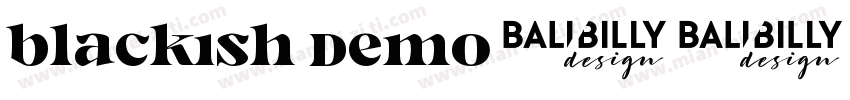 blackish demo字体转换